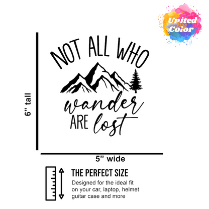 Not all who wander are lost - Mountains